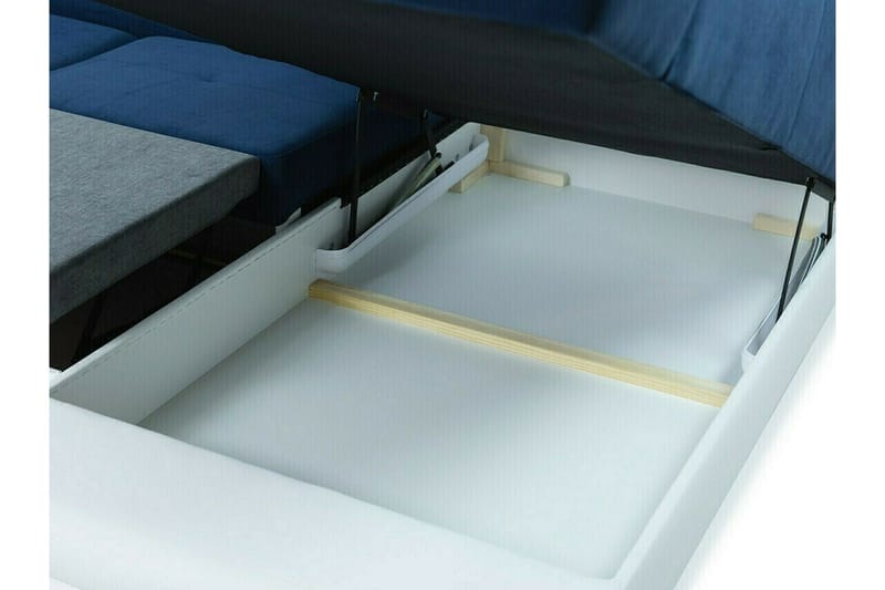 Reginia 4-sits Hörnbäddsoffa 375 cm Dark blue - Möbler - Soffa - Bäddsoffa - Bäddsoffa divan