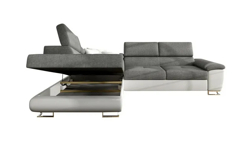 Reginia 4-sits Hörnbäddsoffa Light green - Möbler - Soffa - Bäddsoffa - Hörnbäddsoffa