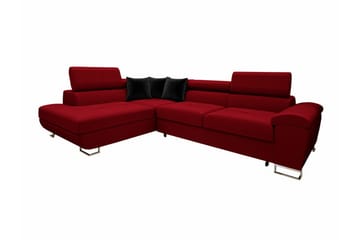 Reginia 4-sits Hörnbäddsoffa NO_BRAND Red - Möbler - Soffa - Bäddsoffa - Hörnbäddsoffa