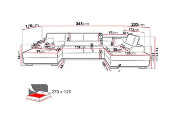 Reginia 4-sits Hörnbäddsoffa - Möbler - Soffa - Bäddsoffa - Hörnbäddsoffa