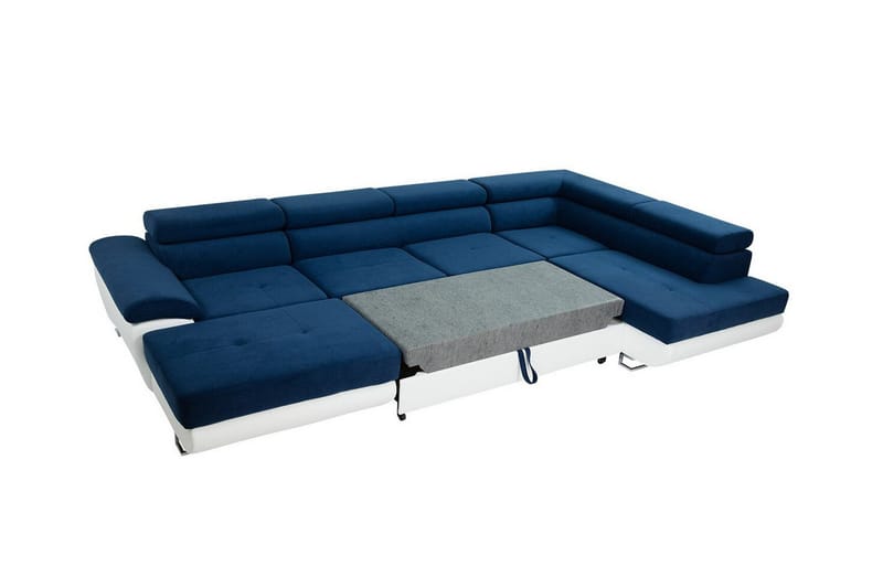 Reginia 4-sits U-formad Hörnbäddsoffa med Förvaring i Tyg - Terrakotta - Möbler - Soffa - Bäddsoffa - Bäddsoffa divan