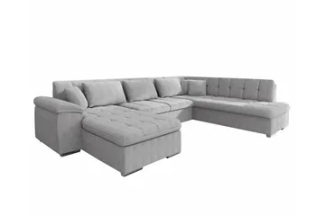 Sakri 5-sits Hörnbäddsoffa Ljusgrå - Möbler - Soffa - Bäddsoffa - Hörnbäddsoffa