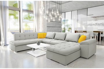 Sakri 5-sits Hörnbäddsoffa Ljusgrå - Möbler - Soffa - Bäddsoffa - Hörnbäddsoffa