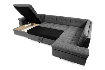 Sakri 5-sits Hörnbäddsoffa NO_BRAND Ljusgrå - Möbler - Soffa - Bäddsoffa - Hörnbäddsoffa