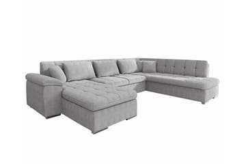 Sakri 5-sits Hörnbäddsoffa NO_BRAND Ljusgrå - Möbler - Soffa - Bäddsoffa - Hörnbäddsoffa