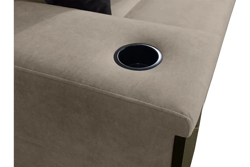 Seginus Hörnbäddsoffa 4-sits 210x127 - Rosa - Möbler - Soffa - Bäddsoffa - Hörnbäddsoffa