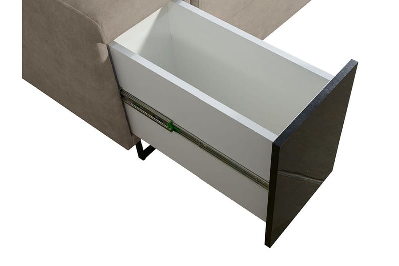 Seginus Hörnbäddsoffa m. Divan 5-sits 268x127 - Beige - Möbler - Soffa - Bäddsoffa - Hörnbäddsoffa