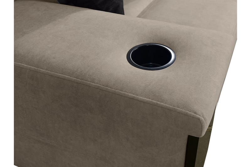 Seginus Hörnbäddsoffa m. Divan 5-sits 268x127 - Svart - Möbler - Soffa - Bäddsoffa - Hörnbäddsoffa