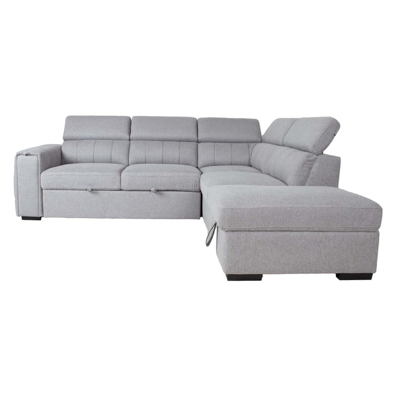Hörnbäddsoffa Selmar Höger - Grå - Möbler - Soffa - Bäddsoffa - Hörnbäddsoffa