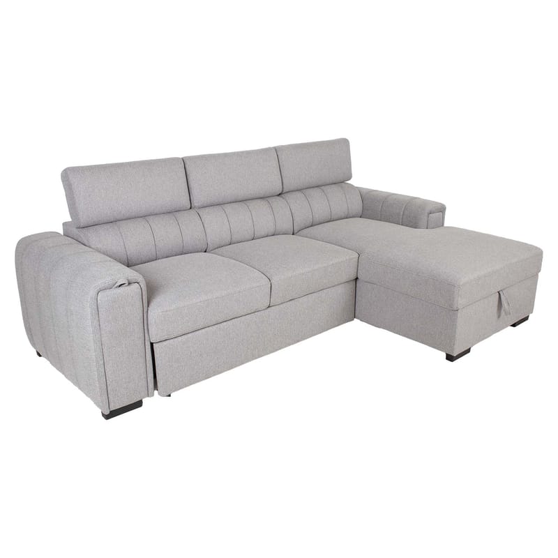 Hörnbäddsoffa Selmar Höger - Grå - Möbler - Soffa - Bäddsoffa - Hörnbäddsoffa