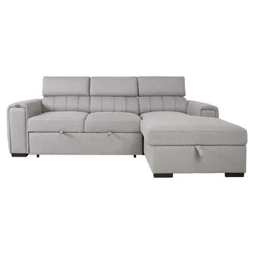 Hörnbäddsoffa Selmar Höger - Grå - Möbler - Soffa - Bäddsoffa - Hörnbäddsoffa
