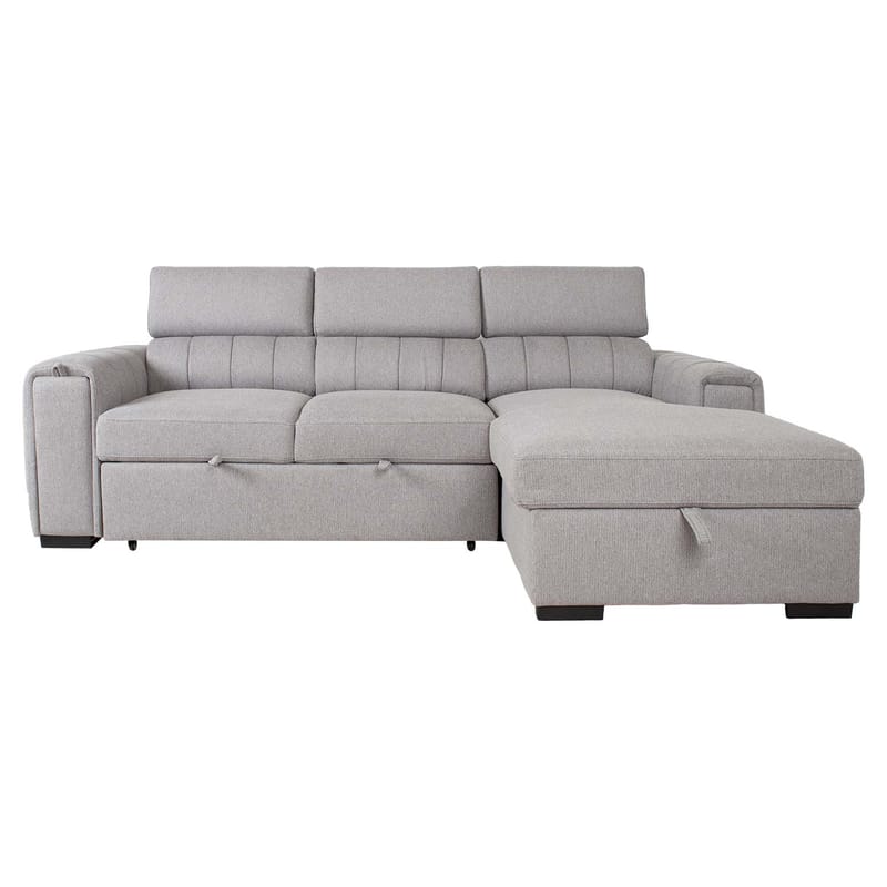Hörnbäddsoffa Selmar Höger - Grå - Möbler - Soffa - Bäddsoffa - Hörnbäddsoffa