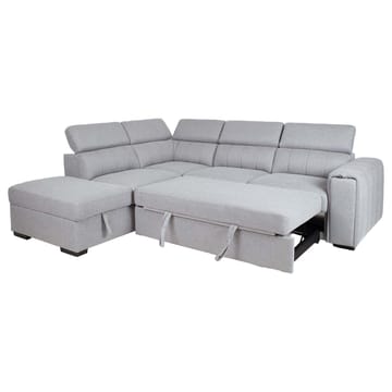 Hörnbäddsoffa Selmar Vänster - Grå - Möbler - Soffa - Bäddsoffa - Bäddsoffa längsbäddad