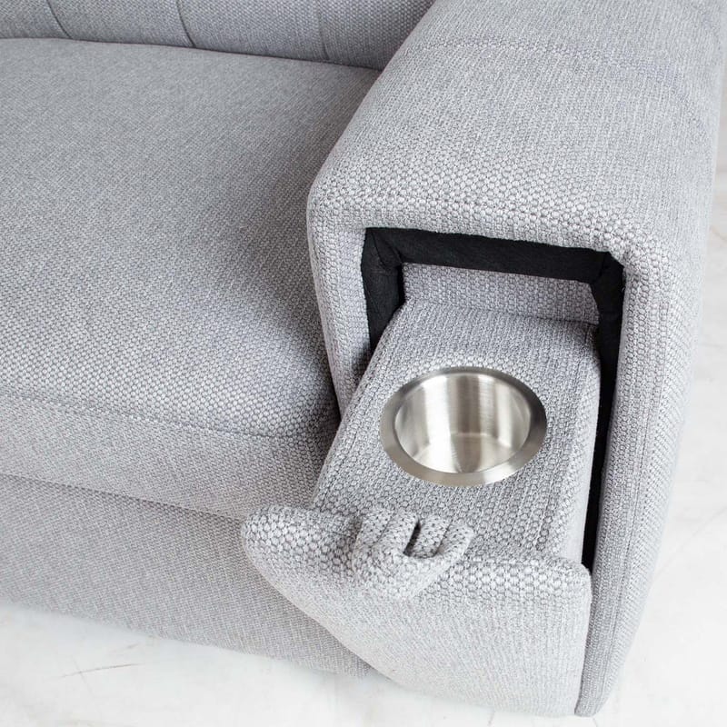 Hörnbäddsoffa Selmar Vänster - Grå - Möbler - Soffa - Bäddsoffa - Bäddsoffa längsbäddad