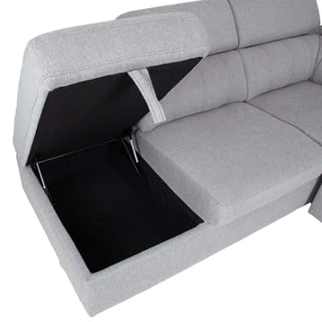 Hörnbäddsoffa Selmar Vänster - Grå - Möbler - Soffa - Bäddsoffa - Bäddsoffa längsbäddad