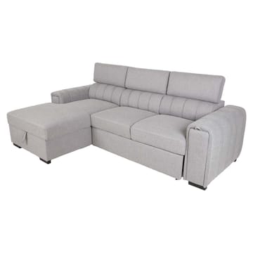 Hörnbäddsoffa Selmar Vänster - grå - Möbler - Soffa - Bäddsoffa - Hörnbäddsoffa