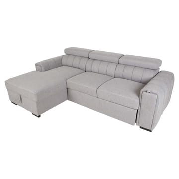 Hörnbäddsoffa Selmar Vänster - grå - Möbler - Soffa - Bäddsoffa - Hörnbäddsoffa