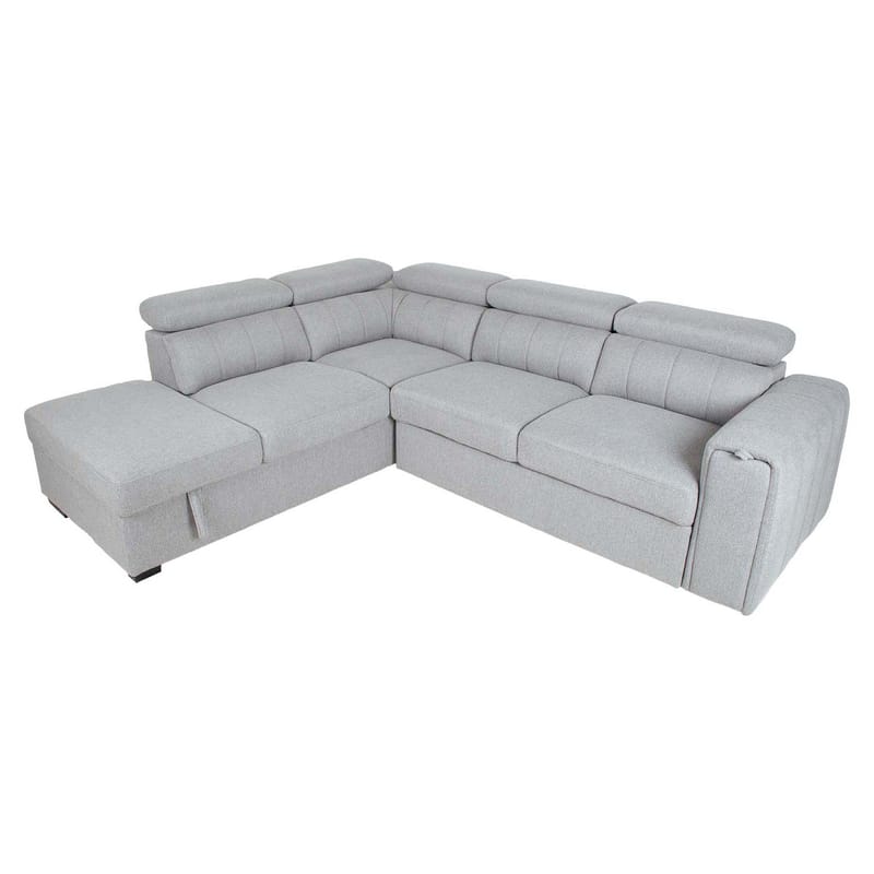Hörnbäddsoffa Selmar Vänster - Grå - Möbler - Soffa - Bäddsoffa - Bäddsoffa längsbäddad