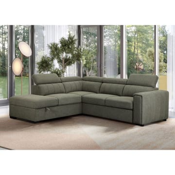 Hörnbäddsoffa Selmar Vänster - Ljusgrön - Möbler - Soffa - Bäddsoffa - Hörnbäddsoffa