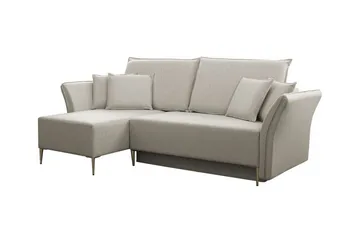 Staffin 3-sits Hörnbäddsoffa beige - Möbler - Soffa - Bäddsoffa - Hörnbäddsoffa