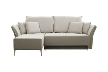 Staffin 3-sits Hörnbäddsoffa beige - Möbler - Soffa - Bäddsoffa - Hörnbäddsoffa