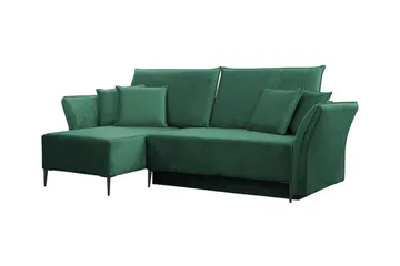 Staffin 3-sits Hörnbäddsoffa Dark green - Möbler - Soffa - Bäddsoffa - Hörnbäddsoffa
