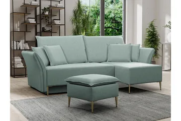 Staffin 3-sits Hörnbäddsoffa Light green - Möbler - Soffa - Bäddsoffa - Hörnbäddsoffa