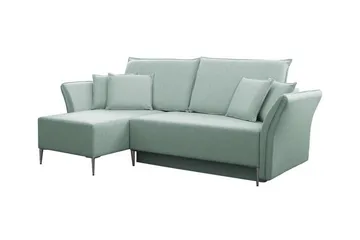 Staffin 3-sits Hörnbäddsoffa Light green/Green/Mint - Möbler - Soffa - Bäddsoffa - Hörnbäddsoffa