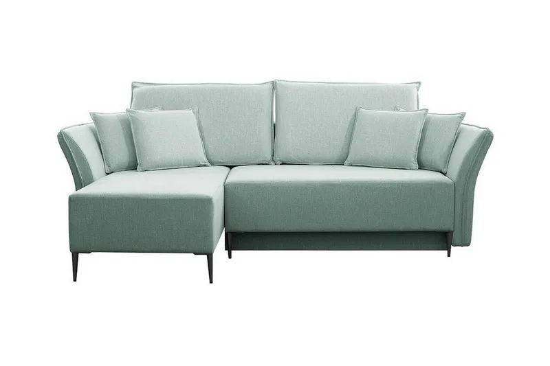 Staffin 3-sits Hörnbäddsoffa Light green/Green/Mint - Möbler - Soffa - Bäddsoffa - Hörnbäddsoffa