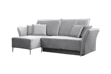 Staffin 3-sits Hörnbäddsoffa Ljusgrå - Möbler - Soffa - Bäddsoffa - Hörnbäddsoffa