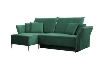 Staffin 3-sits Hörnbäddsoffa NO_BRAND Dark green - Möbler - Soffa - Bäddsoffa - Hörnbäddsoffa