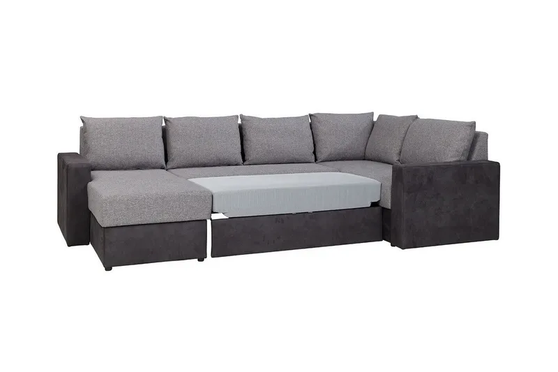 Staffin 4-sits Hörnbäddsoffa Dark grey - Möbler - Soffa - Bäddsoffa - Hörnbäddsoffa