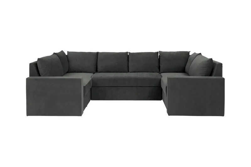 Staffin 4-sits Hörnbäddsoffa Dark grey - Möbler - Soffa - Bäddsoffa - Hörnbäddsoffa