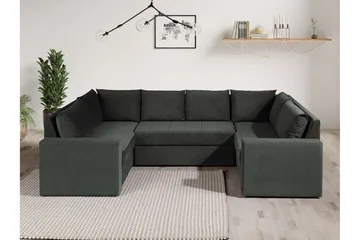 Staffin 4-sits Hörnbäddsoffa Dark grey - Möbler - Soffa - Bäddsoffa - Hörnbäddsoffa