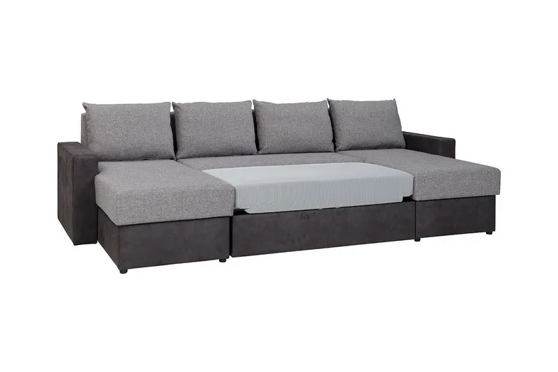Staffin 4-sits Hörnbäddsoffa Dark grey - Möbler - Soffa - Bäddsoffa - Hörnbäddsoffa