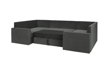 Staffin 4-sits Hörnbäddsoffa Dark grey - Möbler - Soffa - Bäddsoffa - Hörnbäddsoffa