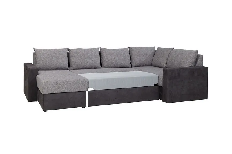 Staffin 4-sits Hörnbäddsoffa Dark grey/Light grey - Möbler - Soffa - Bäddsoffa - Hörnbäddsoffa