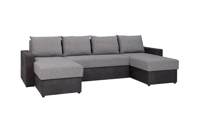 Staffin 4-sits Hörnbäddsoffa Light grey/Dark grey