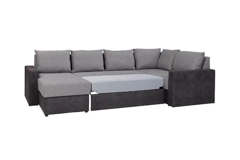 Staffin 4-sits Hörnbäddsoffa NO_BRAND Dark grey - Möbler - Soffa - Bäddsoffa - Hörnbäddsoffa