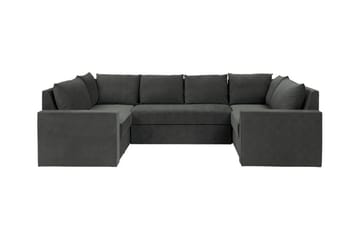 Staffin 4-sits Hörnbäddsoffa NO_BRAND Dark grey - Möbler - Soffa - Bäddsoffa - Hörnbäddsoffa