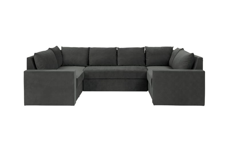 Staffin 4-sits Hörnbäddsoffa NO_BRAND Dark grey - Möbler - Soffa - Bäddsoffa - Hörnbäddsoffa