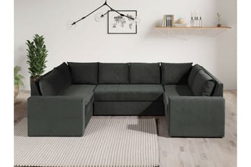 Staffin 4-sits Hörnbäddsoffa NO_BRAND Dark grey - Möbler - Soffa - Bäddsoffa - Hörnbäddsoffa