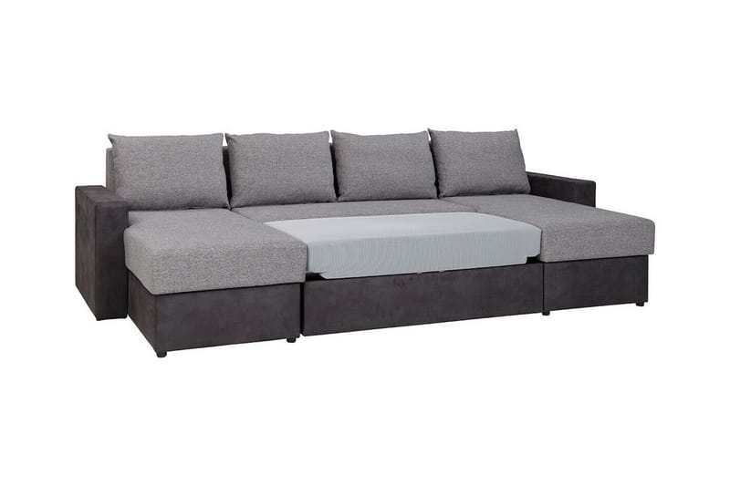 Staffin 4-sits Hörnbäddsoffa NO_BRAND Dark grey - Möbler - Soffa - Bäddsoffa - Hörnbäddsoffa