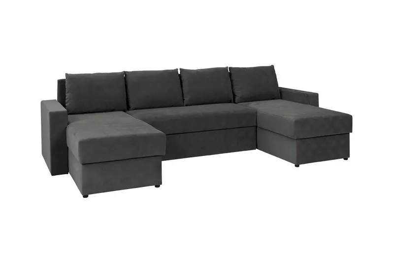 Staffin 4-sits Hörnbäddsoffa NO_BRAND Dark grey