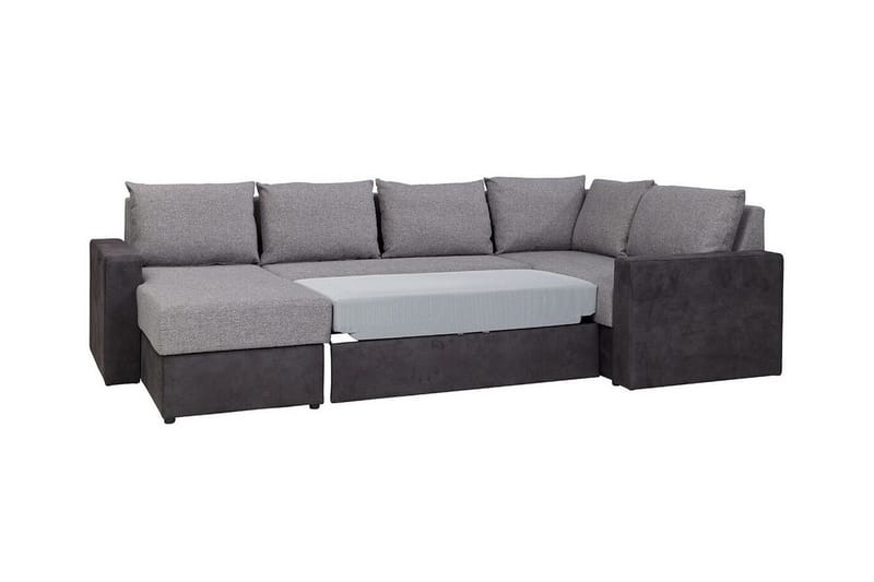 Staffin 4-sits Hörnbäddsoffa NO_BRAND Dark grey - Möbler - Soffa - Bäddsoffa - Hörnbäddsoffa