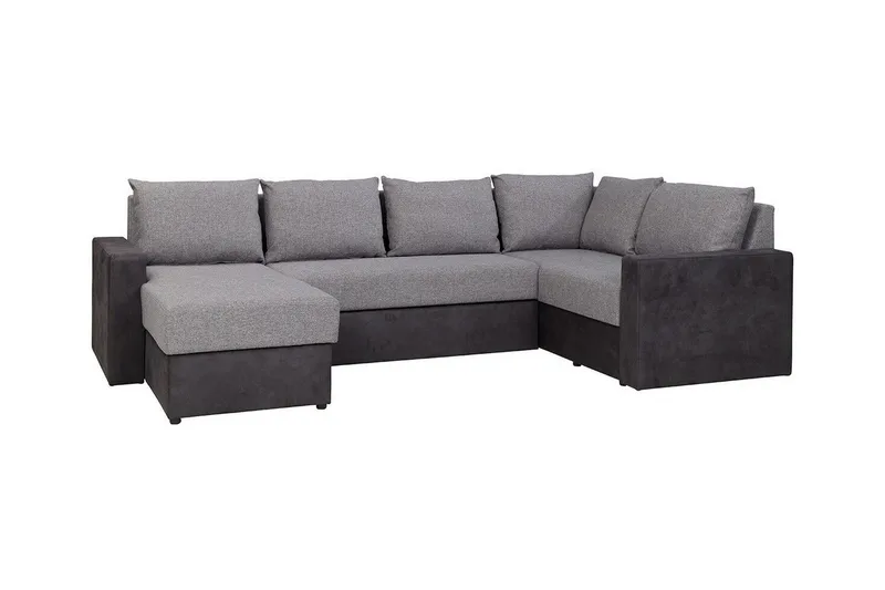 Staffin 4-sits Hörnbäddsoffa NO_BRAND Dark grey/Light grey