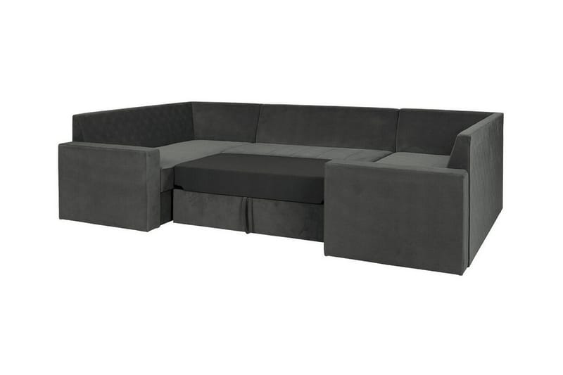 Staffin 4-sits Hörnbäddsoffa NO_BRAND Light grey/Dark grey - Möbler - Soffa - Bäddsoffa - Hörnbäddsoffa