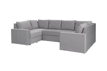 Staffin 4-sits Hörnbäddsoffa NO_BRAND Light grey/Dark grey - Möbler - Soffa - Bäddsoffa - Hörnbäddsoffa