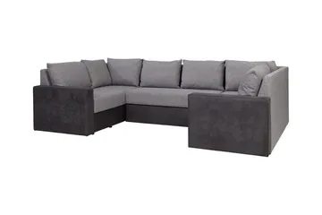 Staffin 4-sits Hörnbäddsoffa NO_BRAND Light grey/Dark grey - Möbler - Soffa - Bäddsoffa - Hörnbäddsoffa