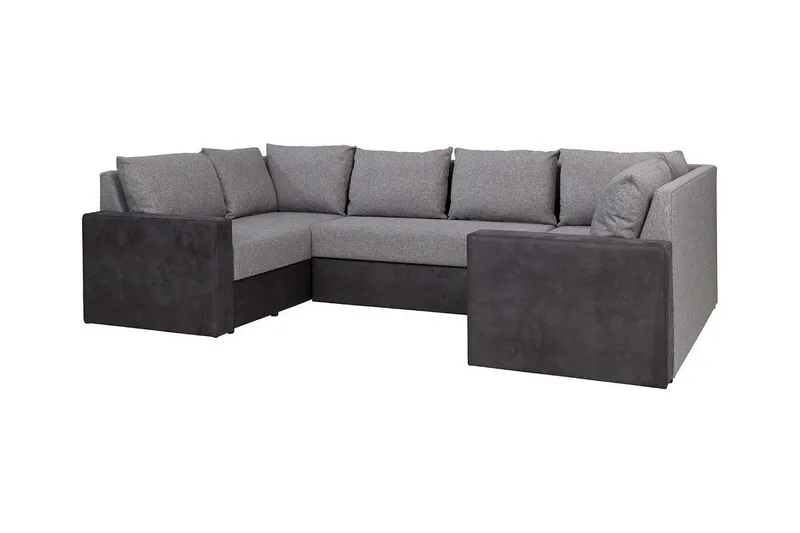 Staffin 4-sits Hörnbäddsoffa NO_BRAND Light grey/Dark grey